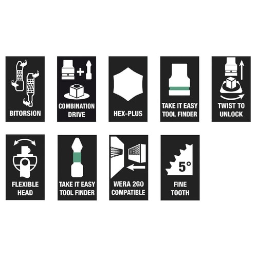 ビットマガジン付き ZYKLOPラチェットセット