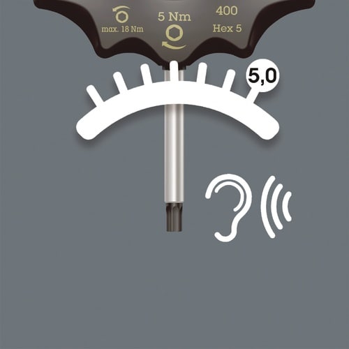 T型 六角トルクドライバー 5.0mm/5.0Nm