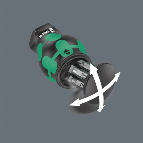 スタビー型ビットセット付ドライバー ビット6個内臓