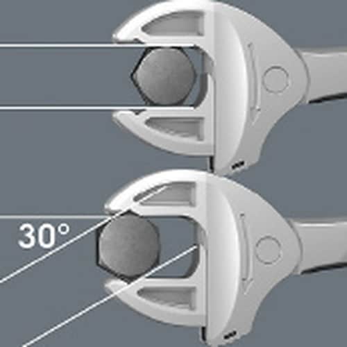 2本組 自動調整式 両口スパナセット ケース付