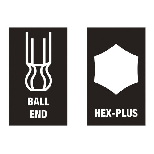 ボール六角L型レンチ 対辺8.0mm全長200mm