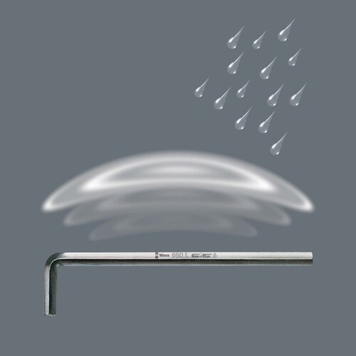 L型キーレンチ 六角サイズ3mm 全長126mm