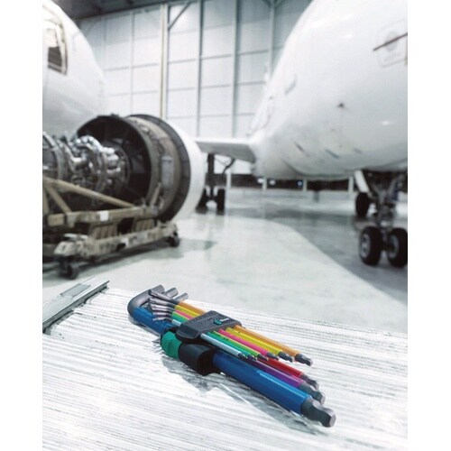 六角L型レンチ 1.5−10mm 9本組