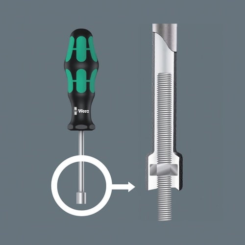 ナットドライバー 中空シャフト 対辺13mm