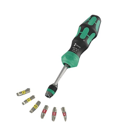 6.35mm ラチェット式 ドライバービットセット