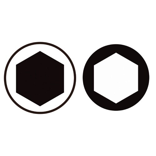 差込1/4 六汎用ビットホルダー 全長57mm