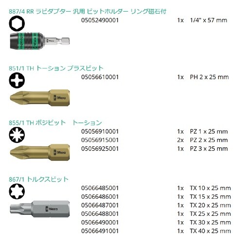 12点 ビットチェック 木工用ビットセット
