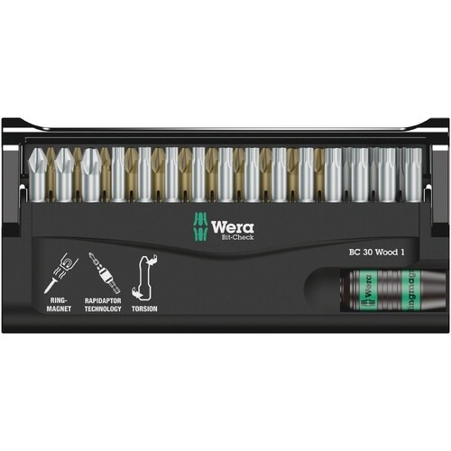 30点 ビットチェック 木工用ビットセット