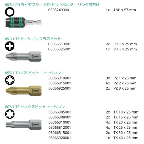 30点 ビットチェック 木工用ビットセット