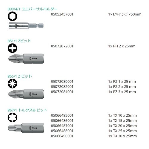 10点組 ビットチェック ビットセット#5
