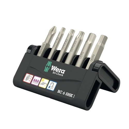 6本組 ドライバービットセット 差込6.35mm