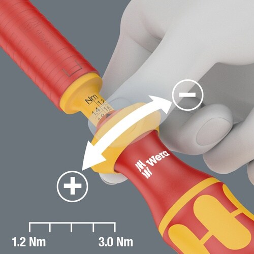 絶縁アジャスタブルトルクドライバ1.7−3.5Nm
