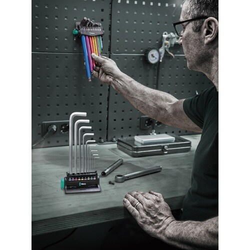 10本組 レインボー ボールL型六角棒レンチセット