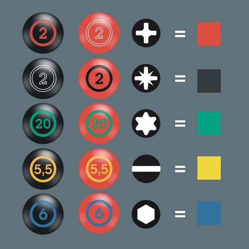 6本組 ドライバーセット ラック付