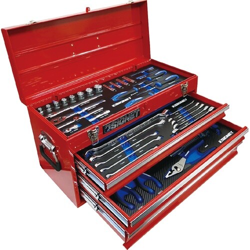 85点 3/8DR 3段ツールセット レッド