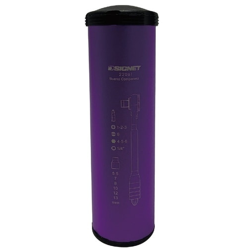 1/4DRミニラチェソケットビットセット パープル