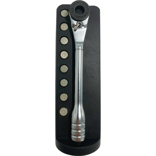 1/4DRミニラチェソケットビットセット グリーン