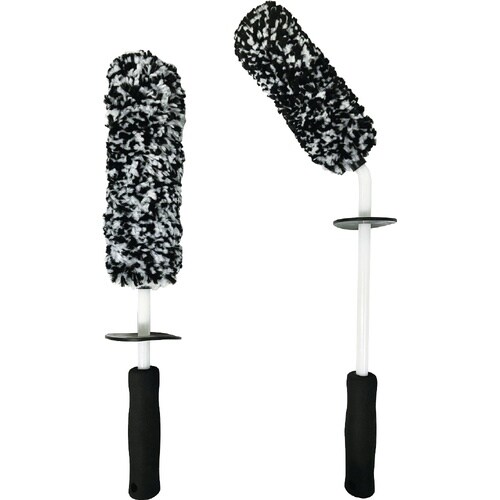 45度先曲 マイクロファイバー洗車ブラシ ベント