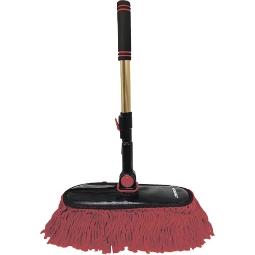 大型車対応 洗車用モップ 回転ヘッド付 伸縮