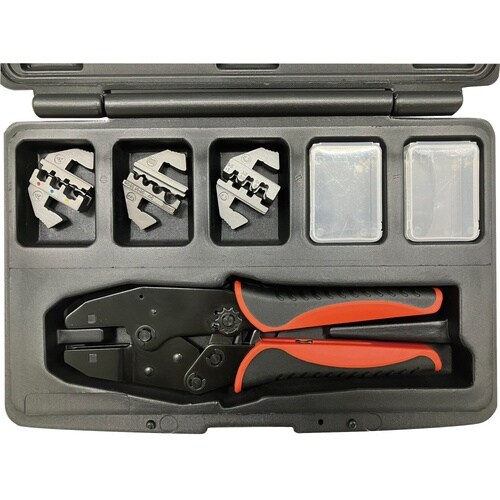 圧着ペンチ・ダイスセットケース付