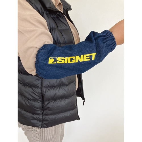 2枚 しぼりゴム入りアームカバー デニム