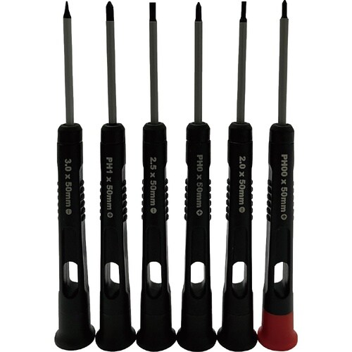 6本組 精密プラス・マイナスドライバーセット