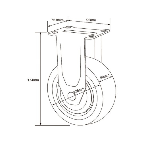 1個 自在キャスター キャビネット