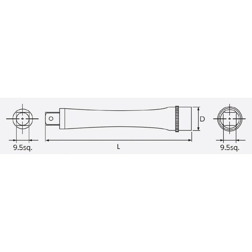9.5SQ エクステンションバー150mm