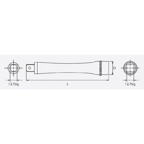 12.7SQ エクステンションバー150mm
