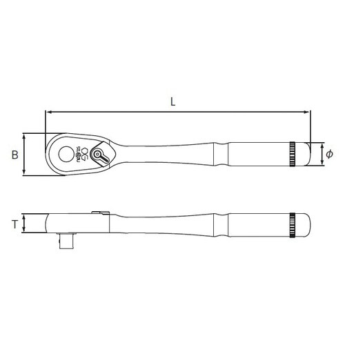 12.7SQ ラチェットハンドル 90ギア