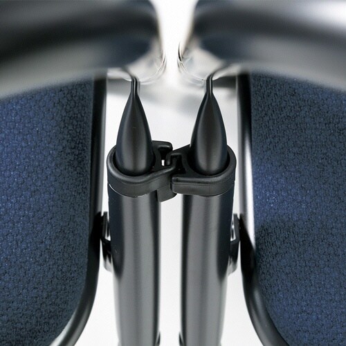 折りたたみチェア 厚張り グレー・4脚