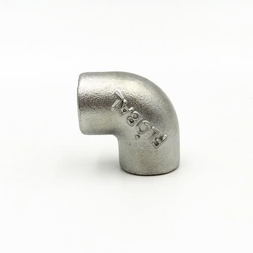 ステンレス製(304)ねじ込みリブなしエルボ