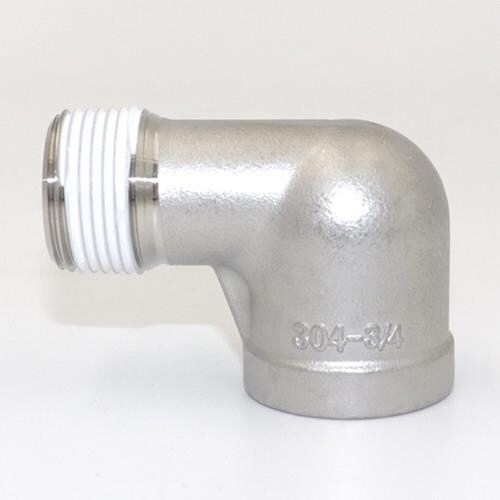 シール剤付ステンレス製ねじ込みストリートエルボ