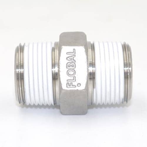 シール剤付ステンレス製ねじ込み六角ニップル