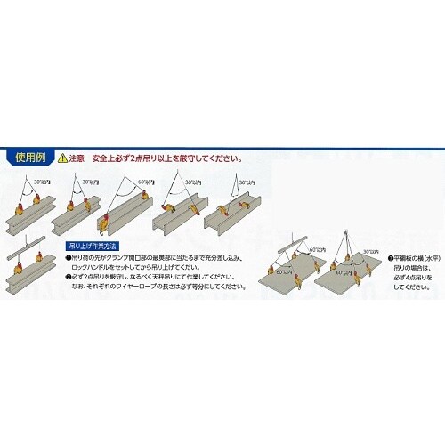 立・横兼用吊クランプ