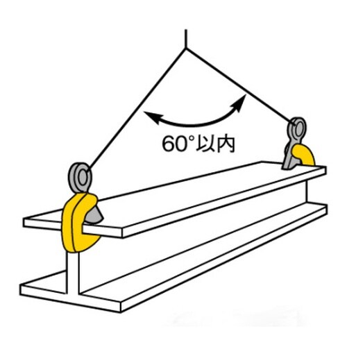 水平横吊クランプ