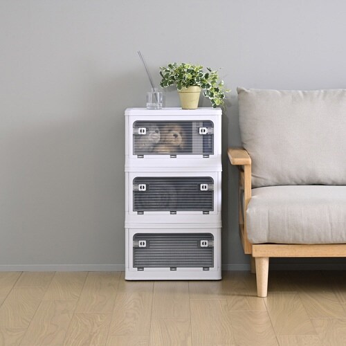 コンテナボックスS 3個組WH