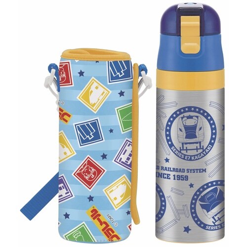 水筒 キッズ 470ml プラレール 直飲み