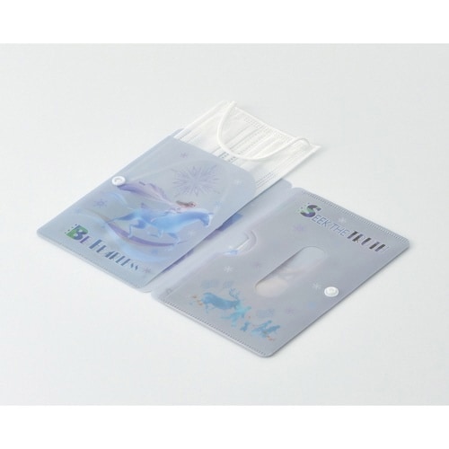 マスクケース 子供用 アナと雪の女王 Wポケット