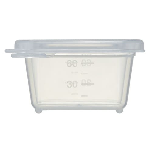 離乳食ケース M 保冷剤付 四角 持ち運び クリア