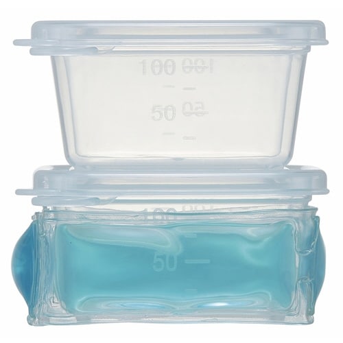 離乳食ケース L 保冷剤付 四角 持ち運び クリア