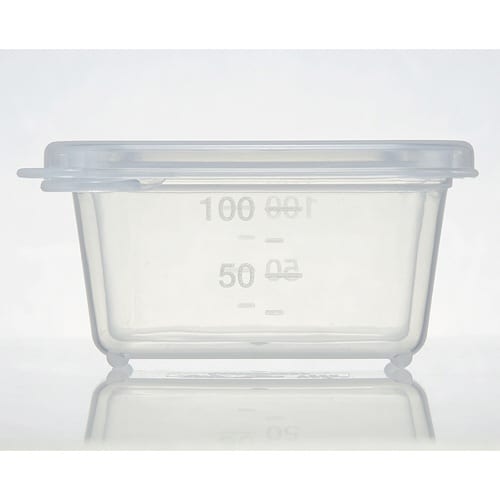 離乳食ケース L 保冷剤付 四角 持ち運び クリア