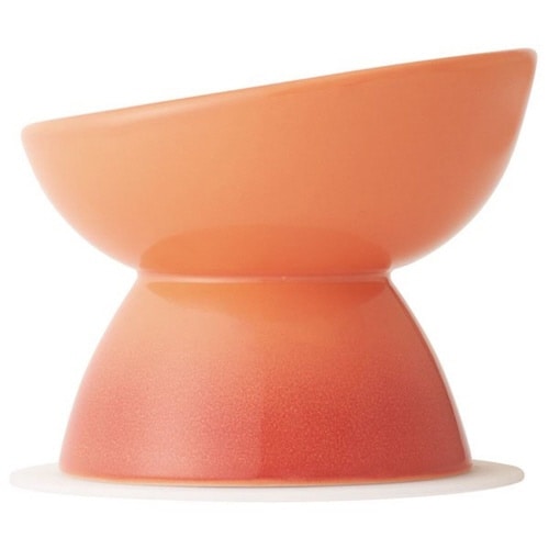 ペット用食器 小型犬用 陶器 オレンジ