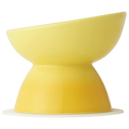 ペット用食器 小型犬用 陶器 イエロー