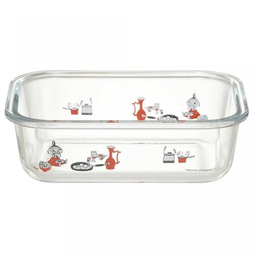 保存容器 ガラス M 650ml ムーミン クリア