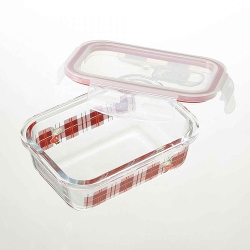 保存容器 ガラス S 370ml ムーミン レッド