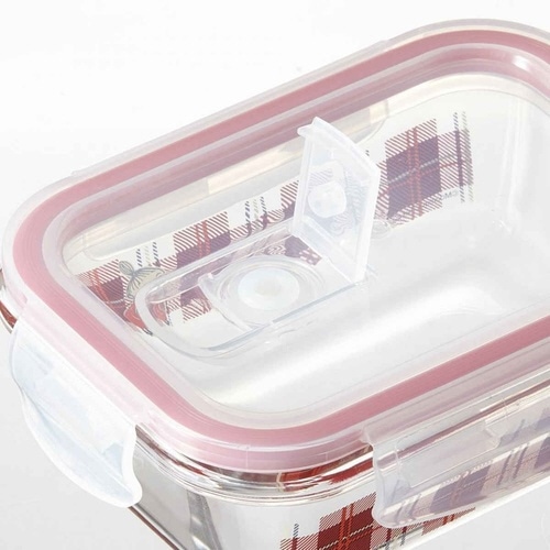 保存容器 ガラス S 370ml ムーミン レッド