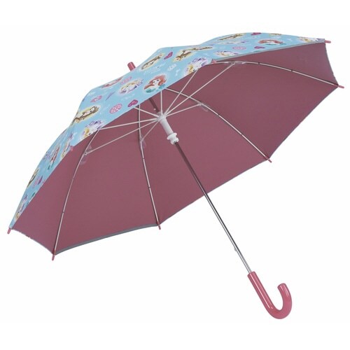 傘 子供用 晴雨兼用 手開き ディズニープリンセス