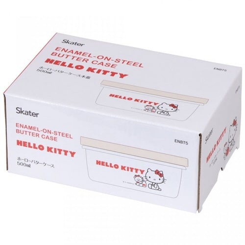 バターケース ホーロー 木蓋付き ハローキティ