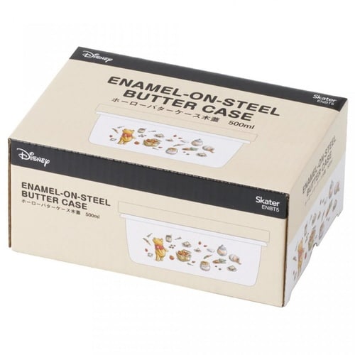 バターケース ホーロー 木蓋付き くまのプーさん